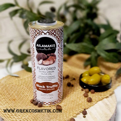 Трюфельное масло AILAMAKIS / оливковое масло Extra Virgin с черным трюфелем, Греция, 250 мл